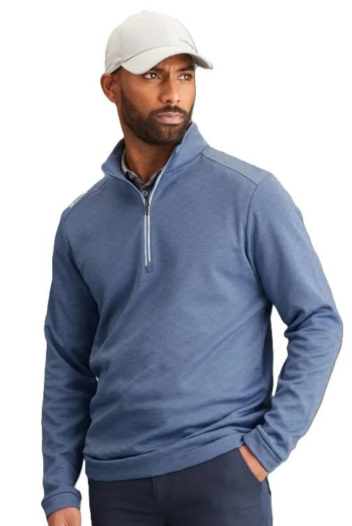 PING Bexton Half Zip Fleece sudadera de hombre, airforce multi