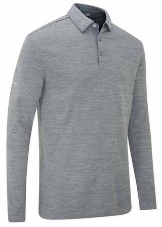 PING Creek manga larga polo de hombre, rock melange