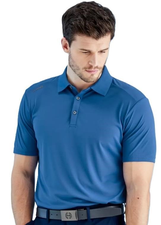 PING Lindum polo de hombre, tidal blue