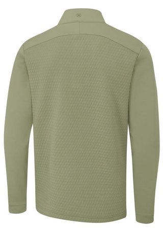 PING Nolan Quarter Zip Fleece sudadera de hombre, lichen