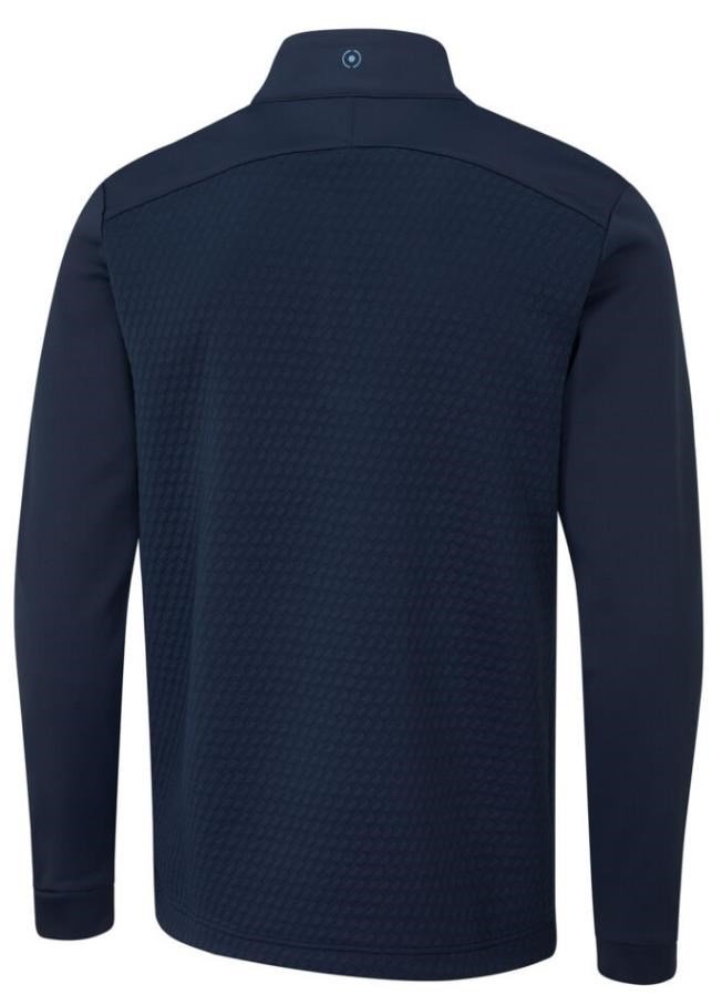 PING Nolan Quarter Zip Fleece sudadera de hombre, navy