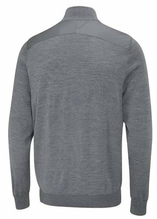 PING Connell Hybrid quarter-zip suéter de hombre, french grey marl