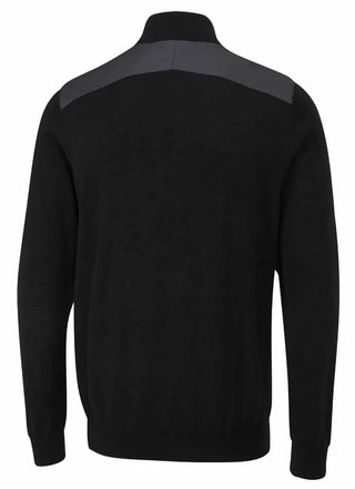 PING Connell Hybrid quarter-zip suéter de hombre, negro