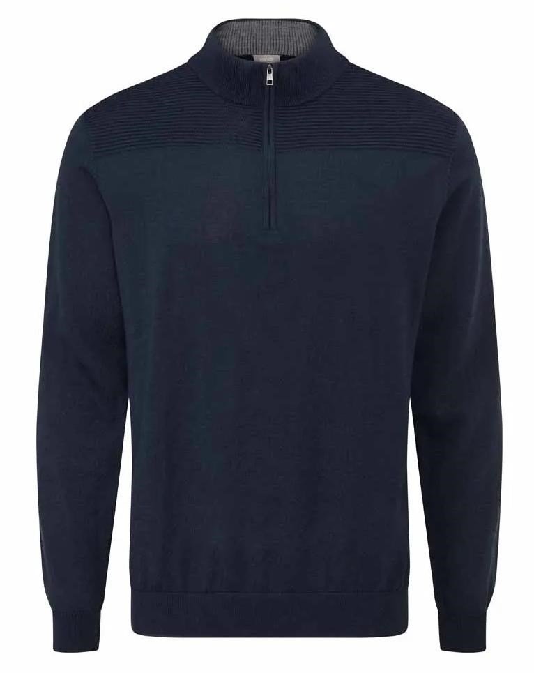 PING Dorset Quarter zip jersey de hombre, azul marino