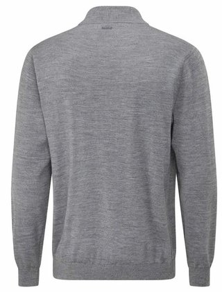 PING Dorset Quarter zip suéter de hombre, french grey marl