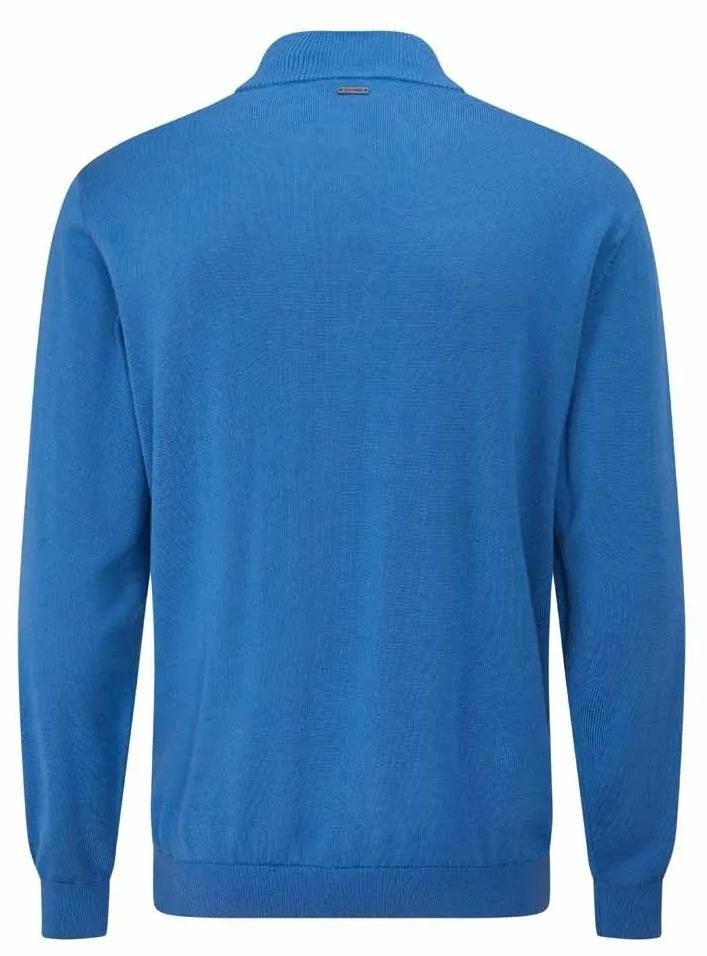 PING Dorset Quarter zip suéter de hombre, tidal blue