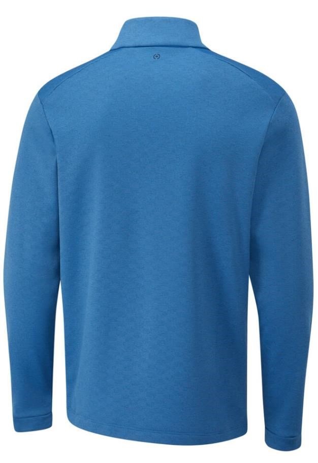 PING Bexton Half Zip Fleece sudadera de hombre, tidal blue multi