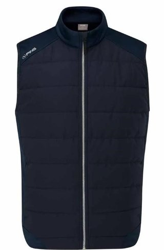 PING Aiden Hybrid fleece chaleco de hombre, azul marino