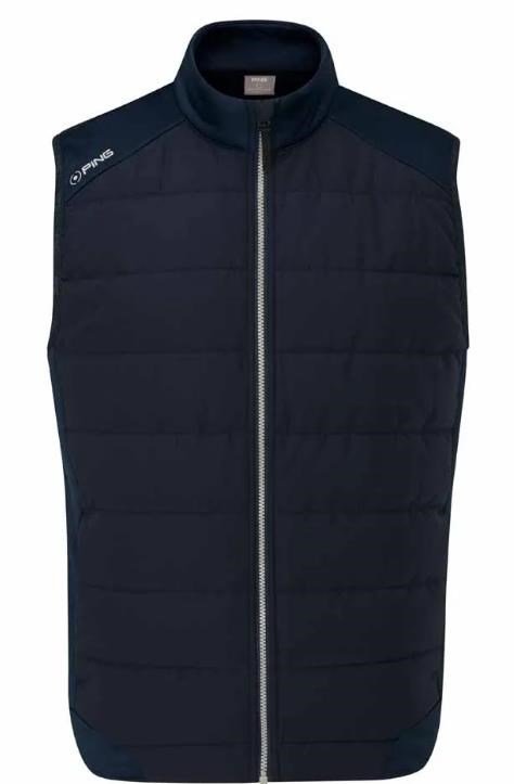 PING Aiden Hybrid fleece chaleco de hombre, azul marino