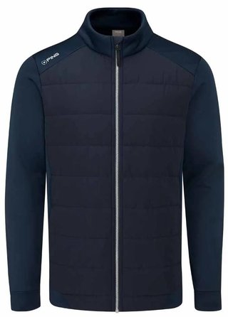 PING Aiden Hybrid fleece chaqueta de hombre, azul marino
