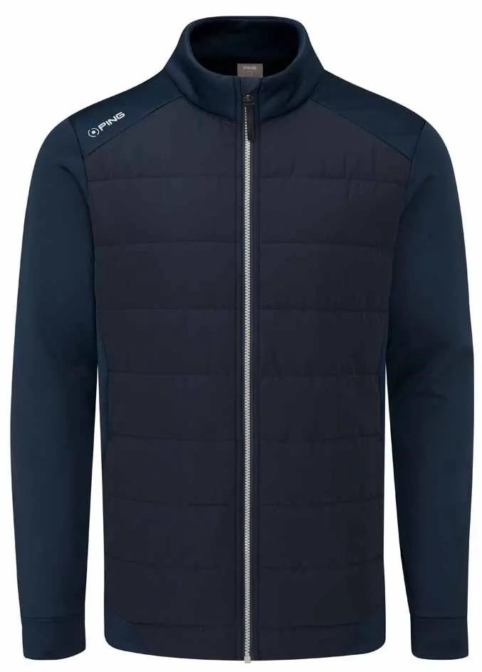 PING Aiden Hybrid fleece chaqueta de hombre, azul marino