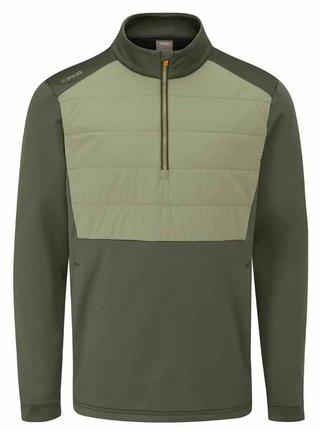 PING Astbury fleece chaqueta de hombre, dark olive/lichen