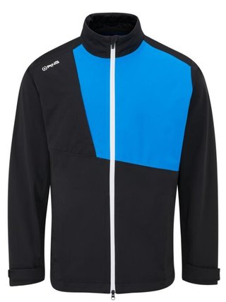 PING Impervious Waterproof chaqueta impermeable para hombre, negro/azul brillante