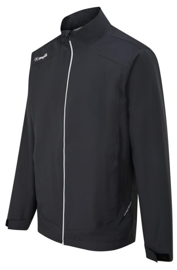 PING AquaDrive chaqueta impermeable de hombre, negra