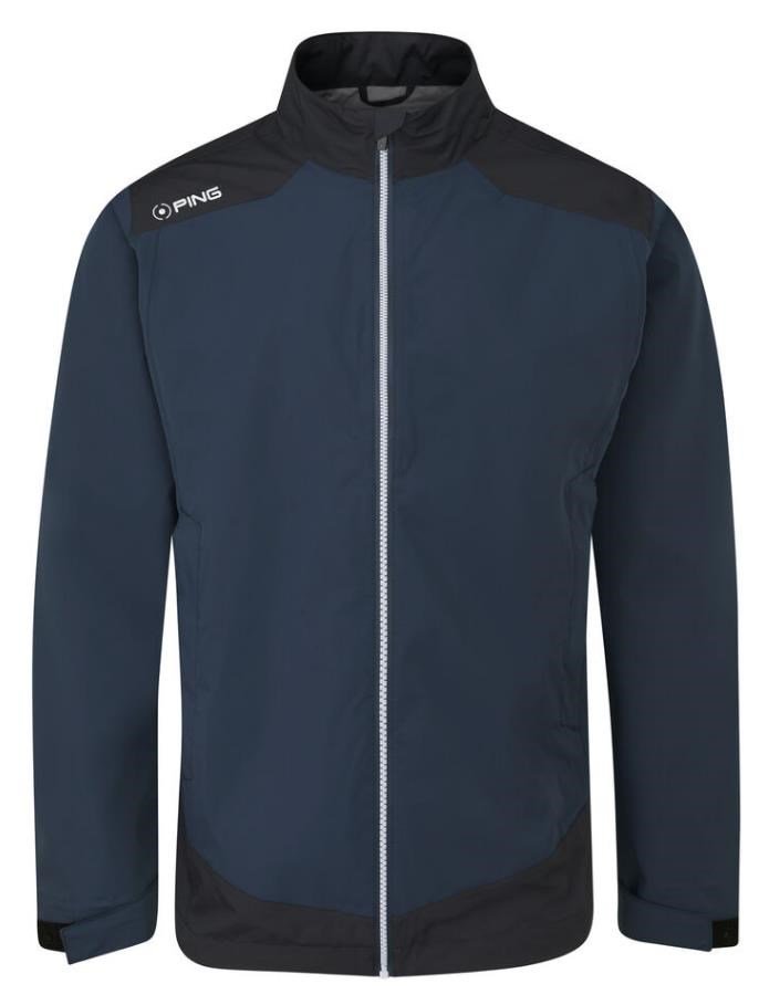 PING AquaDrive Waterproof chaqueta de hombre, oxford blue/negro