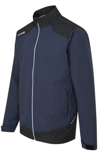 PING AquaDrive Waterproof chaqueta de hombre, oxford blue/negro