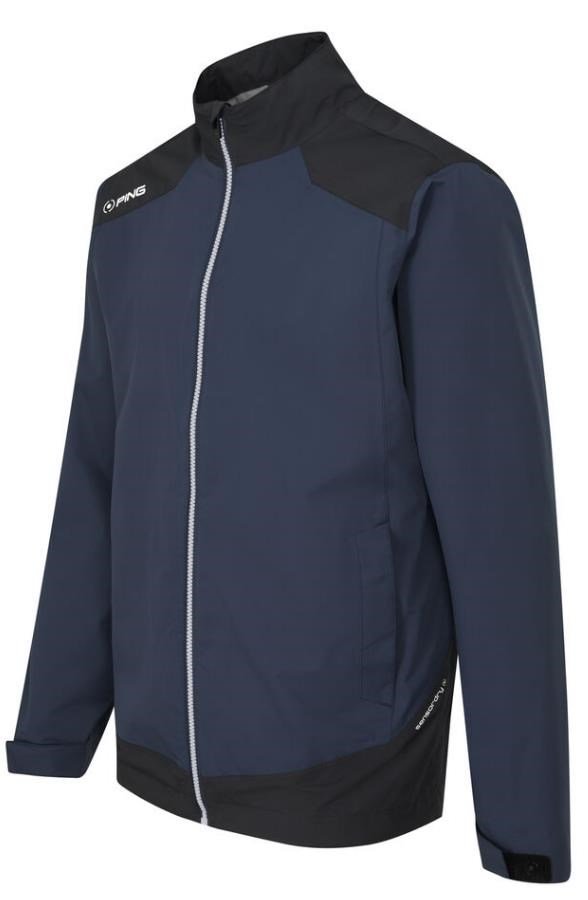 PING AquaDrive Waterproof chaqueta de hombre, oxford blue/negro