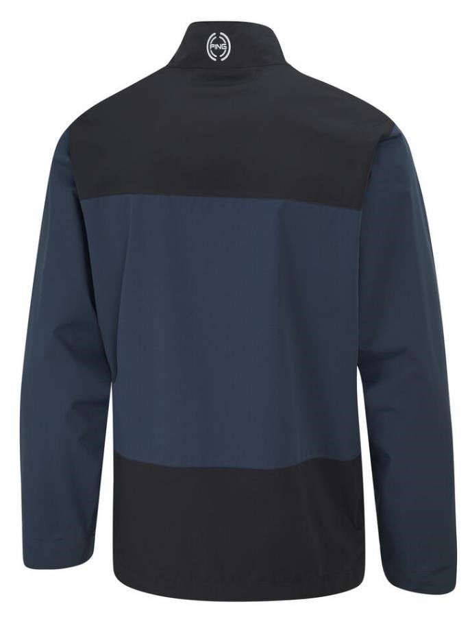 PING AquaDrive Waterproof chaqueta de hombre, oxford blue/negro