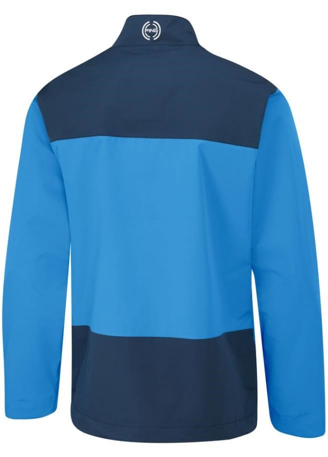 PING AquaDrive chaqueta impermeable de hombre, brilliant blue/oxford blue