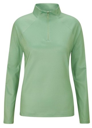 PING Jasmine Printed camiseta de manga larga dámská, eucalyptus multi