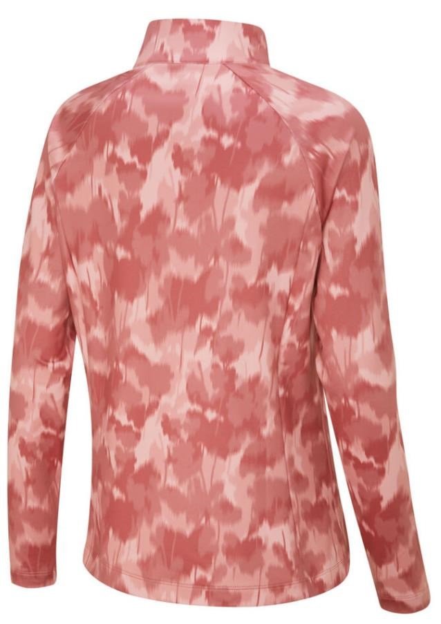 PING Jasmine Printed Long Sleeve top de mujer, rose multi