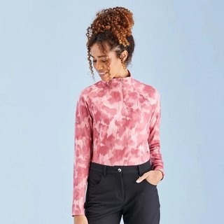 PING Jasmine Printed Long Sleeve top de mujer, rose multi