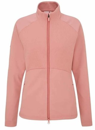 PING Catherine Full Zip Fleece sudadera de mujer, rosa apagado