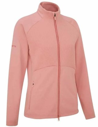 PING Catherine Full Zip Fleece sudadera de mujer, rosa apagado
