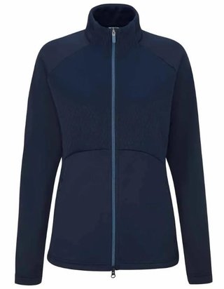 PING Catherine Full Zip Fleece sudadera de mujer, azul marino