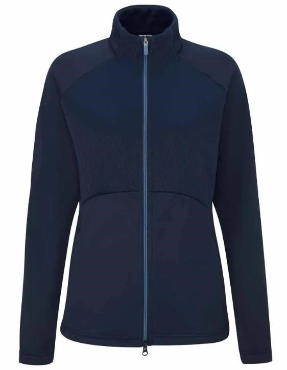 PING Catherine Full Zip Fleece sudadera de mujer, azul marino