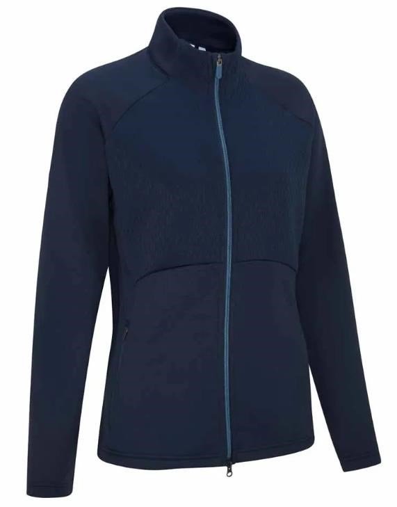 PING Catherine Full Zip Fleece sudadera de mujer, azul marino