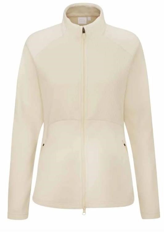 PING Catherine Full Zip Fleece sudadera de mujer, chalk