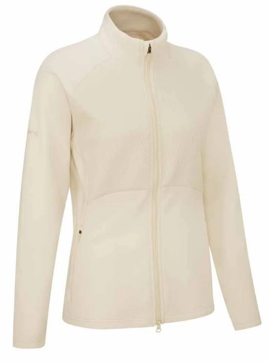 PING Catherine Full Zip Fleece sudadera de mujer, chalk