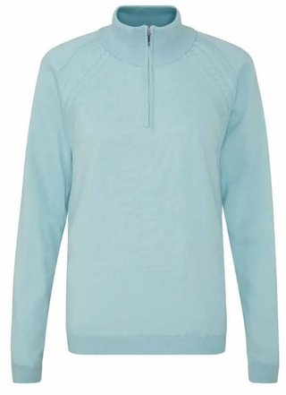 PING Melodie Half-zip lined suéter de mujer con forro, opal