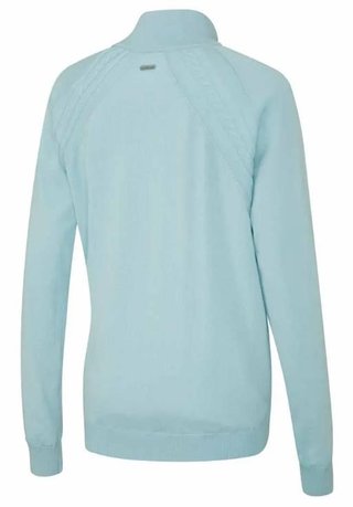 PING Melodie Half-zip lined suéter de mujer con forro, opal