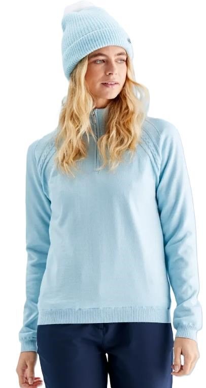PING Melodie Half-zip lined suéter de mujer con forro, opal