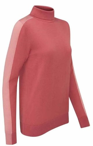 PING Lockett Roll neck jersey de mujer, rosa/rosa apagado