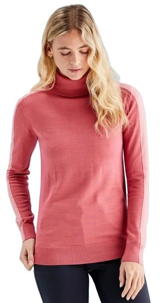 PING Lockett Roll neck jersey de mujer, rosa/rosa apagado