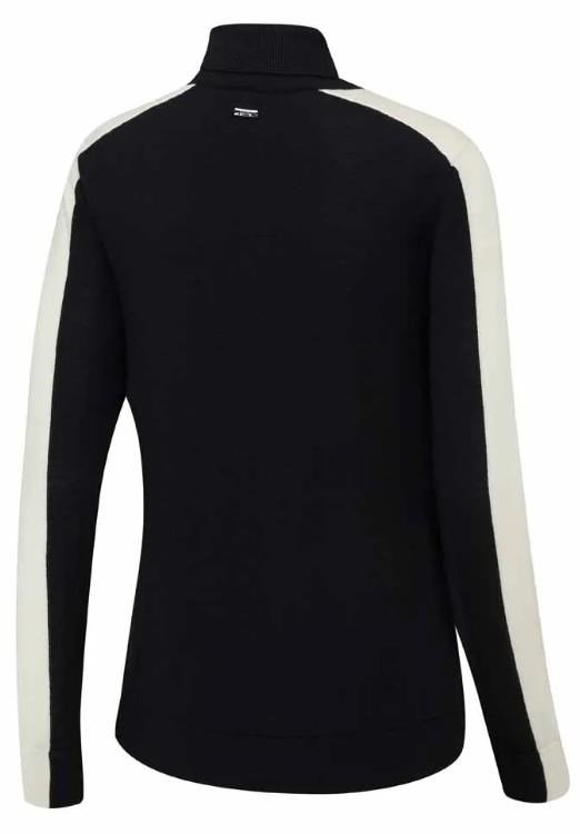 PING Lockett Roll neck jersey de mujer, negro/chalk