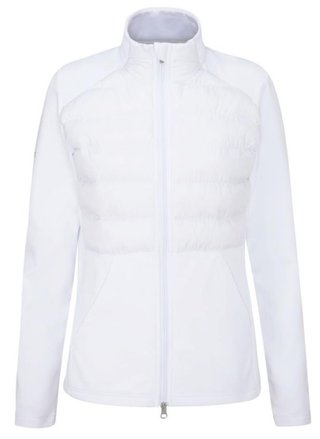 PING Clare Zoned fleece chaqueta de mujer, blanca