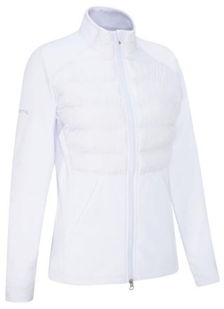 PING Clare Zoned fleece chaqueta de mujer, blanca