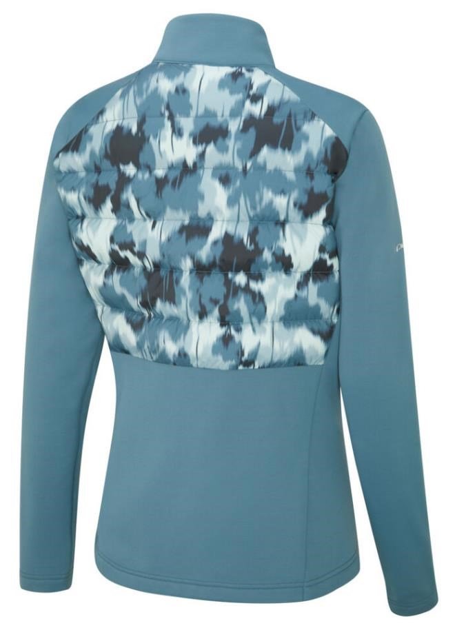 PING Clare Zoned fleece chaqueta de mujer, azul fusion/navy multi
