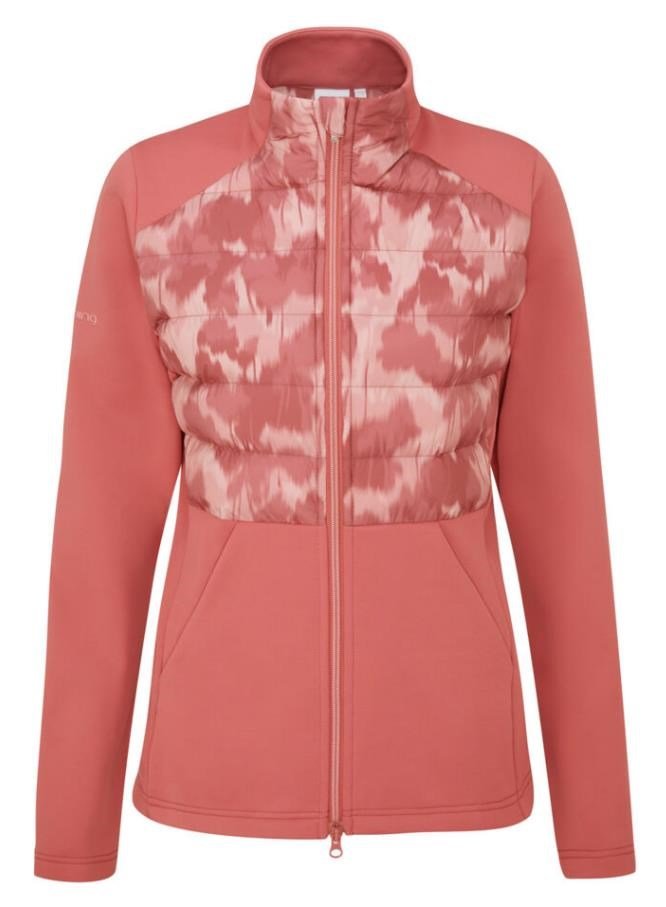 PING Clare Zoned fleece chaqueta de mujer, rosa/rose multi