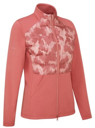 PING Clare Zoned fleece chaqueta de mujer, rosa/rose multi