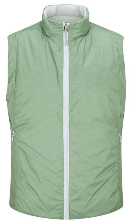 PING Samantha Clo® insulated reversible chaleco de mujer, blanco/eucalyptus multi