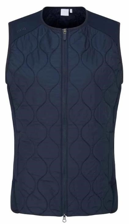 PING Seren insulated collarless chaleco de mujer, azul marino