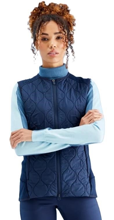 PING Seren insulated collarless chaleco de mujer, azul marino