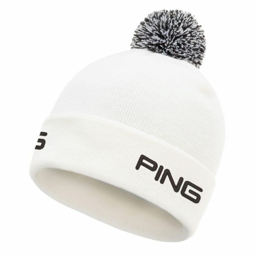 PING Cresting Knit gorro de invierno de hombre, blanco