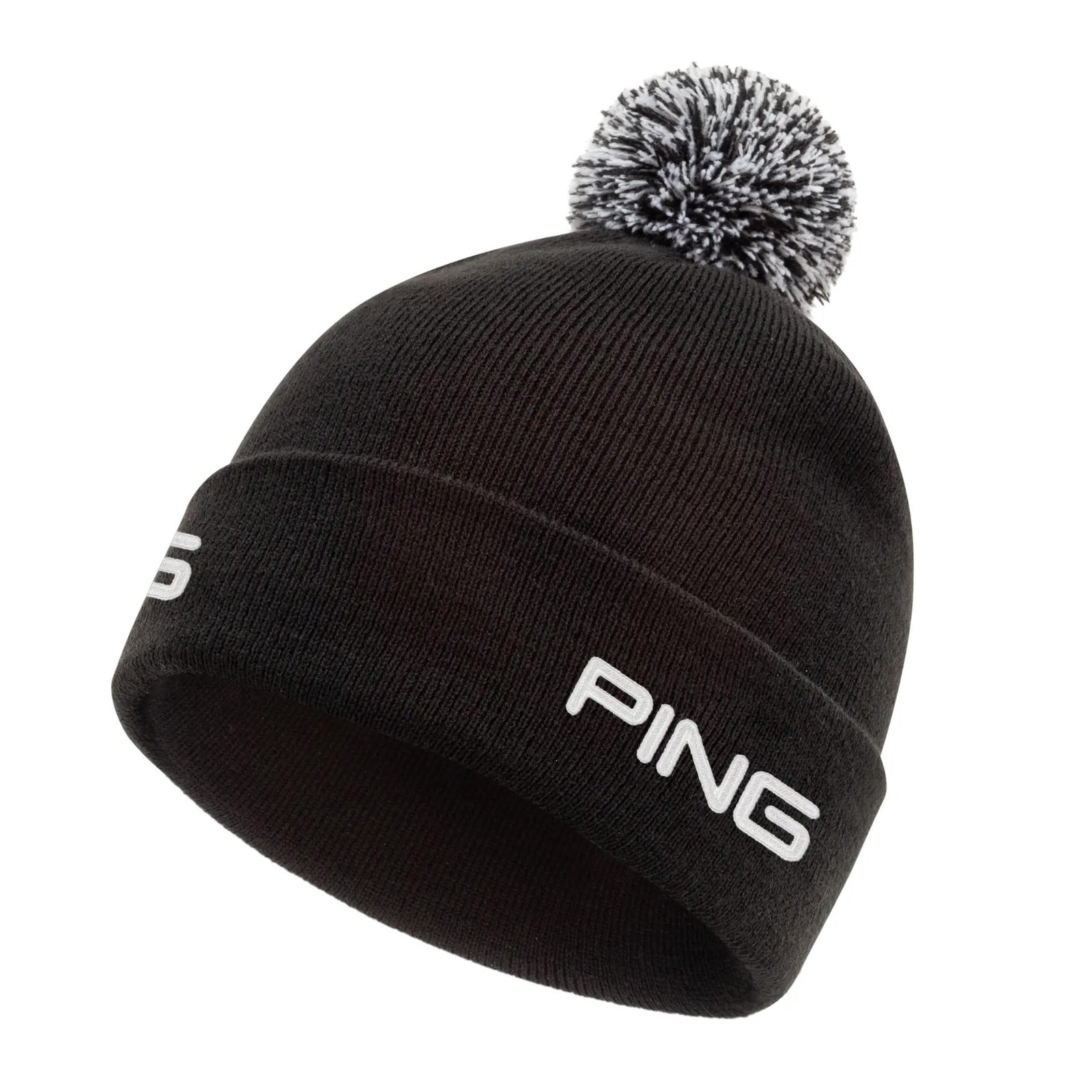 PING Cresting Knit gorro de invierno para hombre, negro