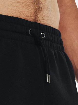 Under Armour Essential Fleece pantalones cortos de hombre, negro/blanco